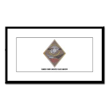 MCLBB - M01 - 02 - Marine Corps Logistics Base Barstow with Text - Small Framed Print