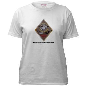 MCLBB - A01 - 04 - Marine Corps Logistics Base Barstow with Text - Women's T-Shirt - Click Image to Close