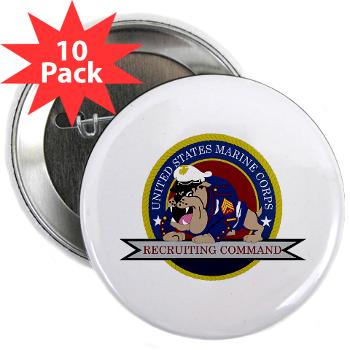 MCRC - M01 - 01 - Marine Corps Recruiting Command - 2.25" Button (10 pack) - Click Image to Close