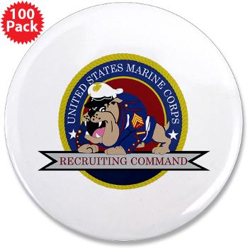 MCRC - M01 - 01 - Marine Corps Recruiting Command - 3.5" Button (100 pack)