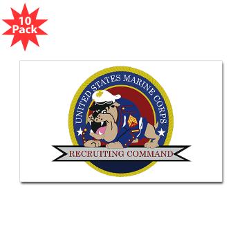 MCRC - M01 - 01 - Marine Corps Recruiting Command - Sticker (Rectangle 10 pk) - Click Image to Close