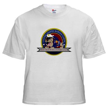 MCRC - A01 - 04 - Marine Corps Recruiting Command - White t-Shirt - Click Image to Close