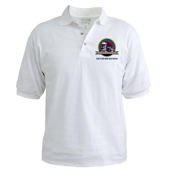 MCRC - A01 - 04 - Marine Corps Recruiting Command with Text - Golf Shirt - Click Image to Close
