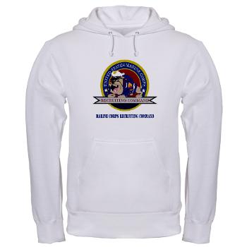 MCRC - A01 - 03 - Marine Corps Recruiting Command with Text - Hooded Sweatshirt - Click Image to Close