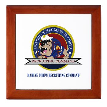 MCRC - M01 - 03 - Marine Corps Recruiting Command with Text - Keepsake Box