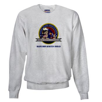 MCRC - A01 - 03 - Marine Corps Recruiting Command with Text - Sweatshirt - Click Image to Close