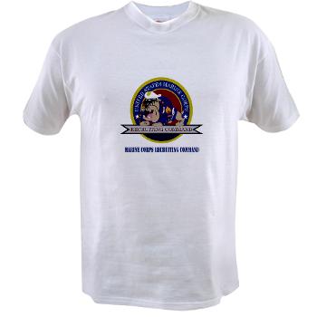 MCRC - A01 - 04 - Marine Corps Recruiting Command with Text - Value T-shirt - Click Image to Close