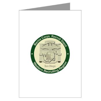 MCRDSD - M01 - 02 - Marine Corps Recruit Depot San Diego - Greeting Cards (Pk of 10) - Click Image to Close