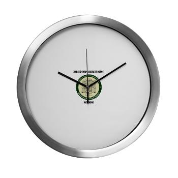 MCRDSD - M01 - 03 - Marine Corps Recruit Depot San Diego with Text - Modern Wall Clock - Click Image to Close
