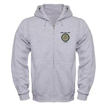 MCRDSD - A01 - 03 - Marine Corps Recruit Depot San Diego with Text - Zip Hoodie - Click Image to Close