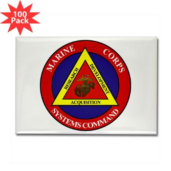 Marine Corps Systems Command - Rectangle Magnet (100 pack)