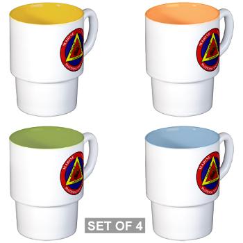 Marine Corps Systems Command - Stackable Mug Set (4 mugs) - Click Image to Close