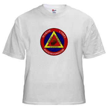Marine Corps Systems Command - White t-Shirt - Click Image to Close