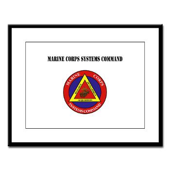 Marine Corps Systems Command With Text - Large Framed Print