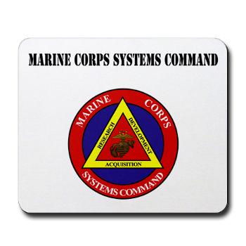 Marine Corps Systems Command With Text - Mousepad - Click Image to Close