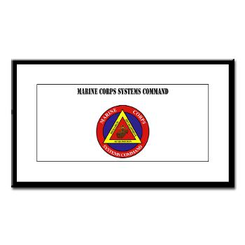 Marine Corps Systems Command With Text - Small Framed Print