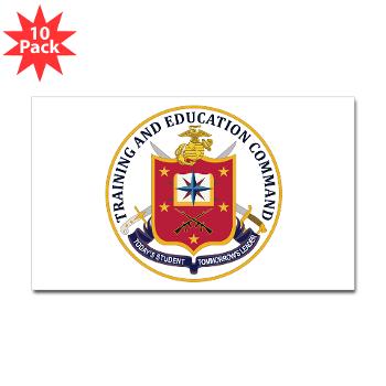 MCTEC - M01 - 01 - Marine Corps Training and Education Command - Sticker (Rectangle 10 pk)