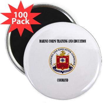 MCTEC - M01 - 01 - Marine Corps Training and Education Command with Text - 2.25" Magnet (100 pack)