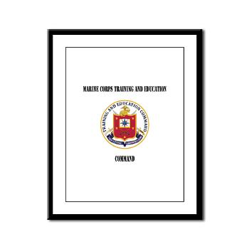 MCTEC - M01 - 02 - Marine Corps Training and Education Command with Text - Framed Panel Print