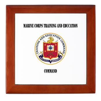 MCTEC - M01 - 03 - Marine Corps Training and Education Command with Text - Keepsake Box