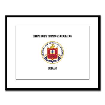 MCTEC - M01 - 02 - Marine Corps Training and Education Command with Text - Large Framed Print
