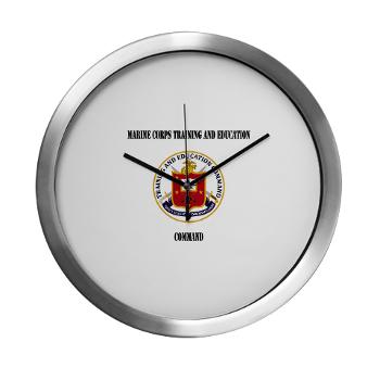 MCTEC - M01 - 03 - Marine Corps Training and Education Command with Text - Modern Wall Clock