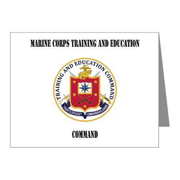 MCTEC - M01 - 02 - Marine Corps Training and Education Command with Text - Note Cards (Pk of 20) - Click Image to Close