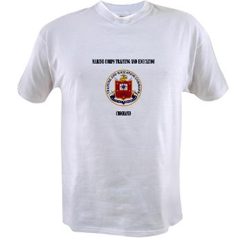 MCTEC - A01 - 04 - Marine Corps Training and Education Command with Text - Value T-shirt