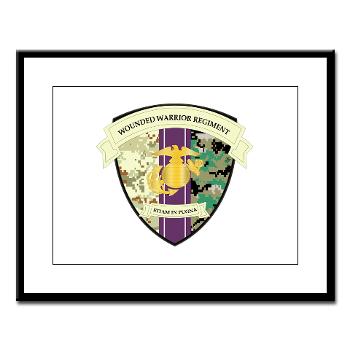 MCWWR - M01 - 02 - Marine Corps Wounded Warrior Regiment - Large Framed Print - Click Image to Close