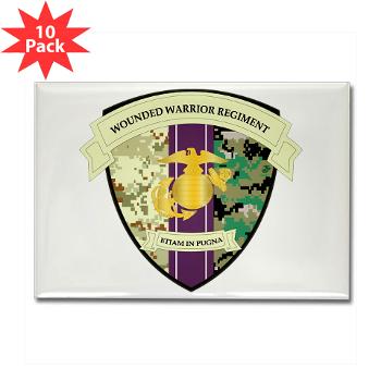 MCWWR - M01 - 01 - Marine Corps Wounded Warrior Regiment - Rectangle Magnet (10 pack) - Click Image to Close