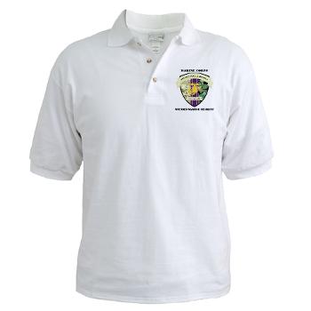 MCWWR - A01 - 04 - Marine Corps Wounded Warrior Regiment with Text - Golf Shirt - Click Image to Close