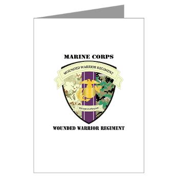 MCWWR - M01 - 02 - Marine Corps Wounded Warrior Regiment with Text - Greeting Cards (Pk of 10) - Click Image to Close