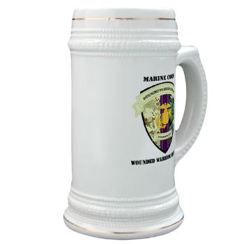 MCWWR - M01 - 03 - Marine Corps Wounded Warrior Regiment with Text - Stein