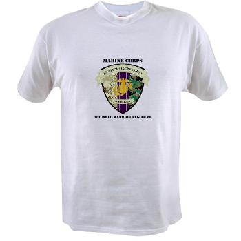 MCWWR - A01 - 04 - Marine Corps Wounded Warrior Regiment with Text - Value T-shirt