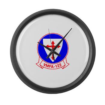 MFAS122 - M01 - 03 - Marine Fighter Attack Squadron 122 - Large Wall Clock - Click Image to Close