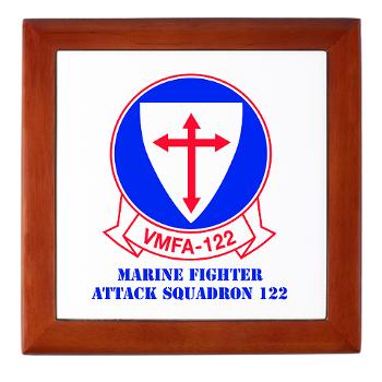 MFAS122 - M01 - 03 - Marine Fighter Attack Squadron 122 with text - Keepsake Box