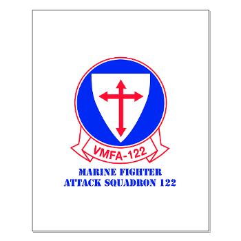 MFAS122 - M01 - 02 - Marine Fighter Attack Squadron 122 with text - Small Poster