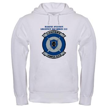 MFAS212 - A01 - 01 - Marine Fighter Attack Squadron 212 with Text - Hooded Sweatshirt