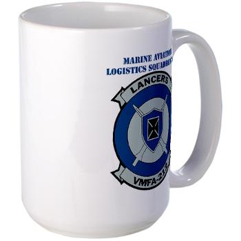 MFAS212 - A01 - 01 - Marine Fighter Attack Squadron 212 with Text - Large Mug