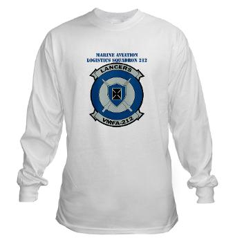 MFAS212 - A01 - 01 - Marine Fighter Attack Squadron 212 with Text - Long Sleeve T-Shirt - Click Image to Close