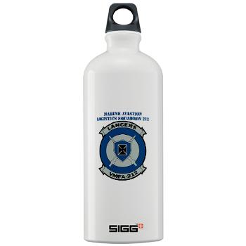 MFAS212 - A01 - 01 - Marine Fighter Attack Squadron 212 with Text - Sigg Water Bottle 1.0L - Click Image to Close