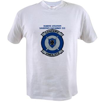 MFAS212 - A01 - 01 - Marine Fighter Attack Squadron 212 with Text - Value T-Shirt
