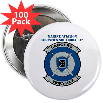 MFAS212 - A01 - 01 - Marine Fighter Attack Squadron 212 with Text - 2.25" Button (100 pack)