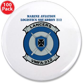 MFAS212 - A01 - 01 - Marine Fighter Attack Squadron 212 with Text - 3.5" Button (100 pack)