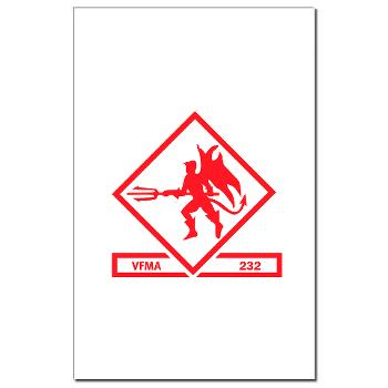 MFAS232 - M01 - 02 - Marine F/A Squadron 232(F/A-18C) Mini Poster Print