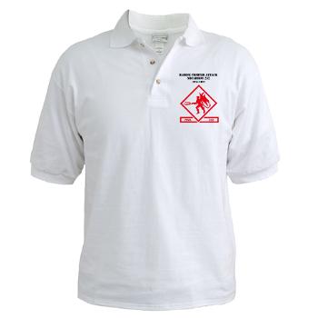 MFAS232 - A01 - 04 - Marine F/A Squadron 232(F/A-18C) with Text Golf Shirt - Click Image to Close
