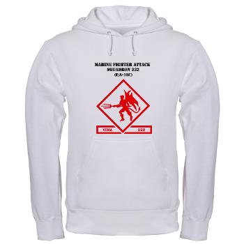 MFAS232 - A01 - 03 - Marine F/A Squadron 232(F/A-18C) with Text Hooded Sweatshirt