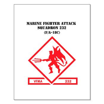 MFAS232 - M01 - 02 - Marine F/A Squadron 232(F/A-18C) with Text Small Poster - Click Image to Close