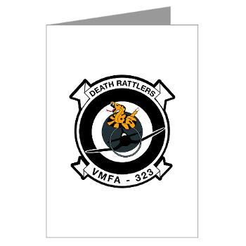MFAS323 - M01 - 02 - Marine F/A Squadron 323(F/A-18C) - Greeting Cards (Pk of 10) - Click Image to Close