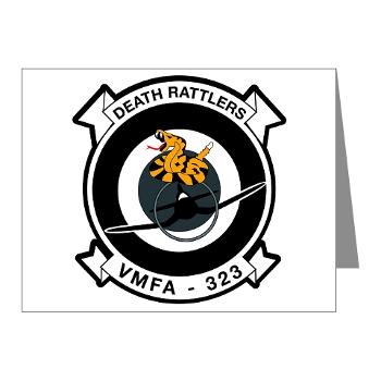 MFAS323 - M01 - 02 - Marine F/A Squadron 323(F/A-18C) - Note Cards (Pk of 20)